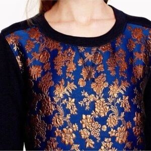 J. Crew Floral Jacquard Sweatshirt NWT